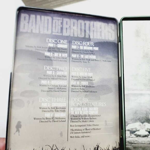Band of Brothers DVD Set Tin Steelcase Box with Sleeve 6 discs HBO mini Series - Picture 5 of 12